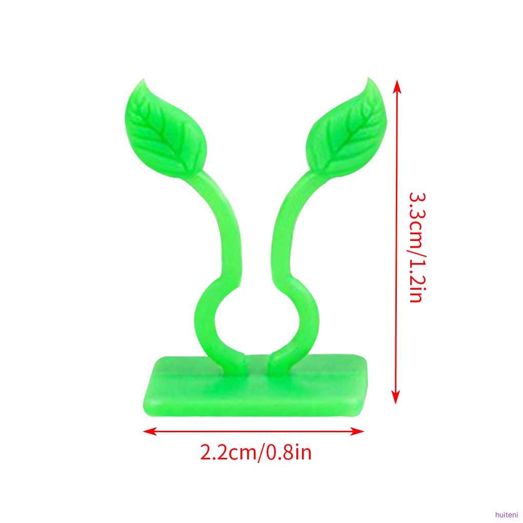 10pcs Plant Clips Plastic Fixed Plant Buckles Self Adhesive Vine Tied Fastener Hooks, S huiteni.id