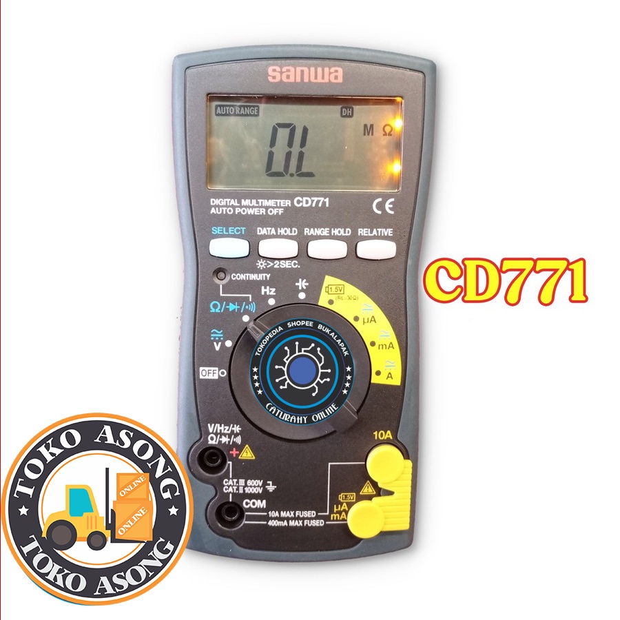 multitester avometer digital sanwa CD771 avo meter CD 771
