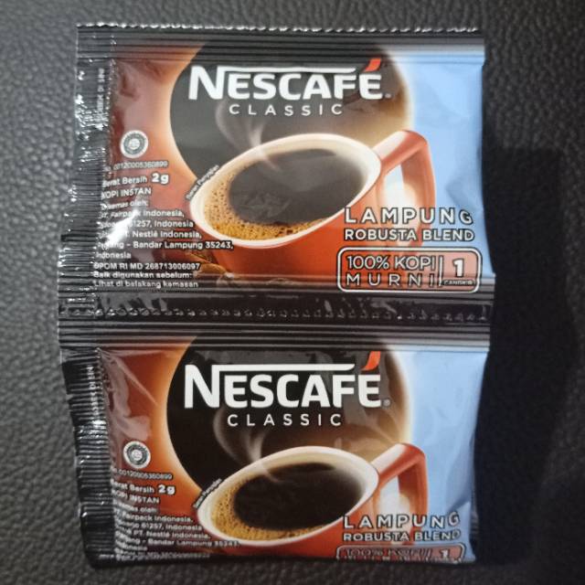 Kopi Nescafe Classic Renceng Renteng isi 10 sachet x 2gr