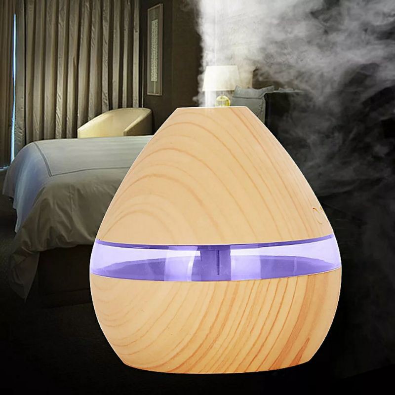 HUMIDIFIER PURIFIER DIFFUSER AROMATHERAPY MINI ULTRASONIC 300ML FREE AROMATERAPI ESSENTIAL OIL