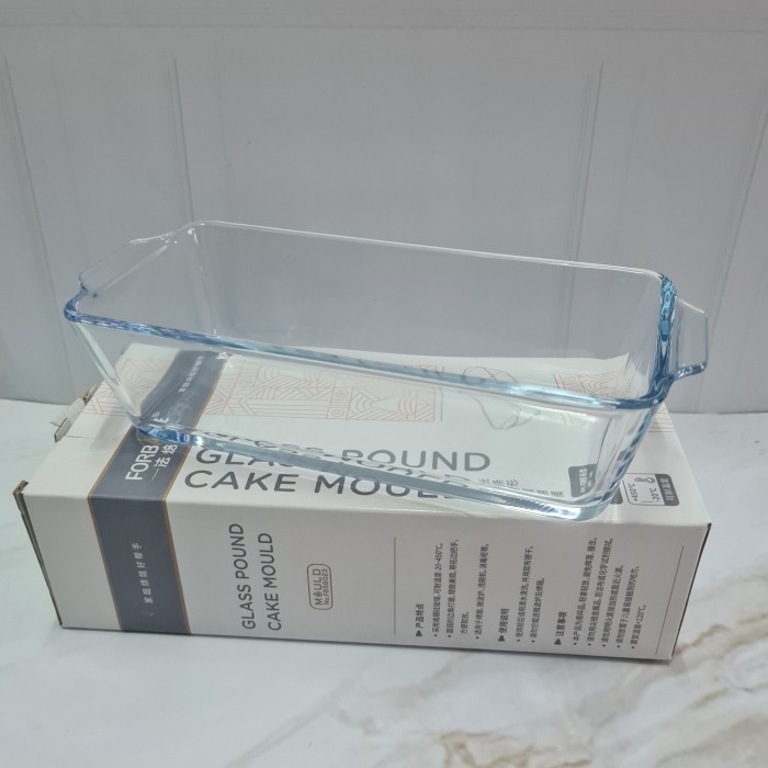 Forbake Glass Pound cake mold FB58023 / bake tray kaca