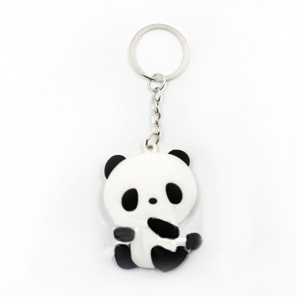 LANFY Panda Animal Keychain 10 Pcs/ lot Woman Girl Key Holder Hadiah Perhiasan Liontin Panda