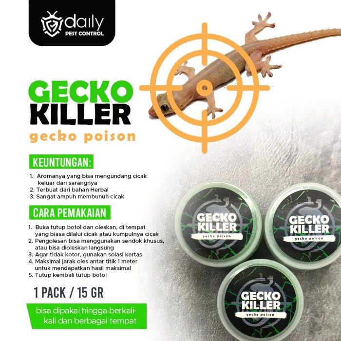 DAILY GECKO KILLER HERBAL RACUN CICAK PREMIUM - RACUN PEMBASMI CICAK