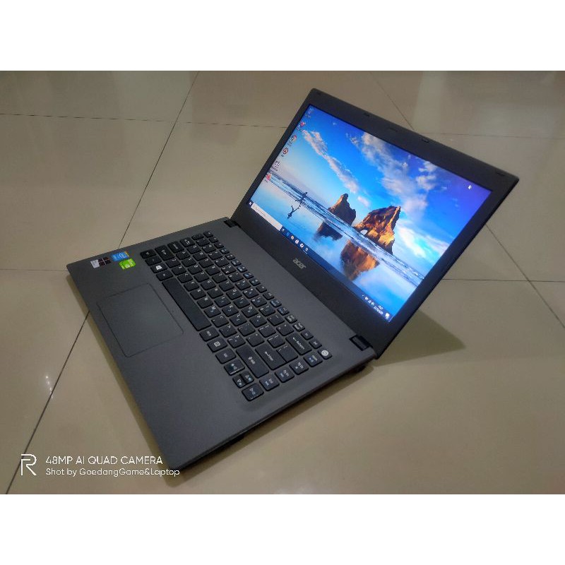 Laptop Acer E5-473G/Core i7/Gen 4/Ram 8GB/SSD 256GB/HDD 1TB/VGA 940M 2GB