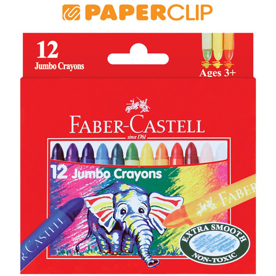 

CRAYON FABER CASTELL 120040 12COLOR WAX JMB