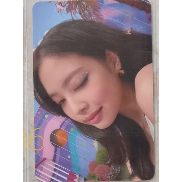 photocard jennie wink