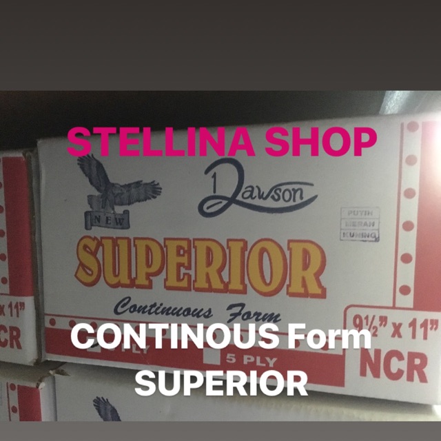 

Continous form superior 3ply (3Rangkap)