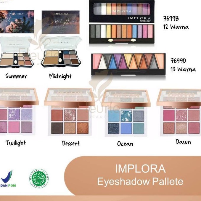 IMPLORA Eyeshadow Palette Original BPOM