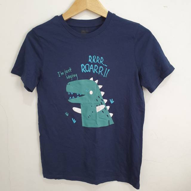 H&m tee boys dino navy size 10-12Y