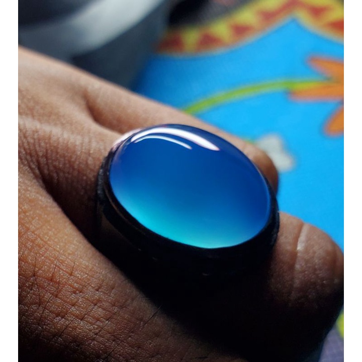 batu akik biru batu raja asli