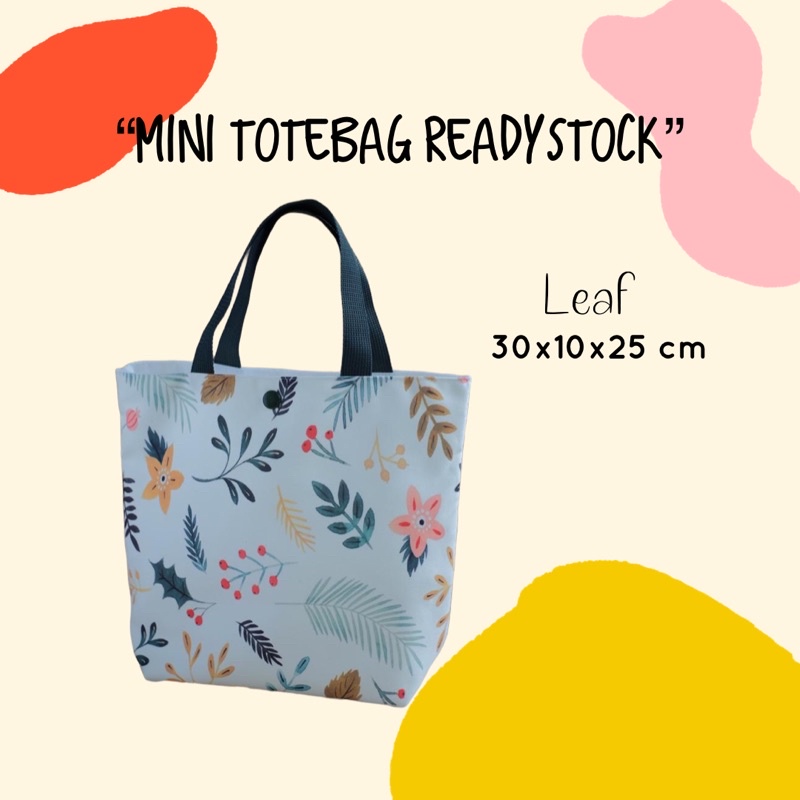 (READYSTOCK) Totebag mini kanvas print fullcolor