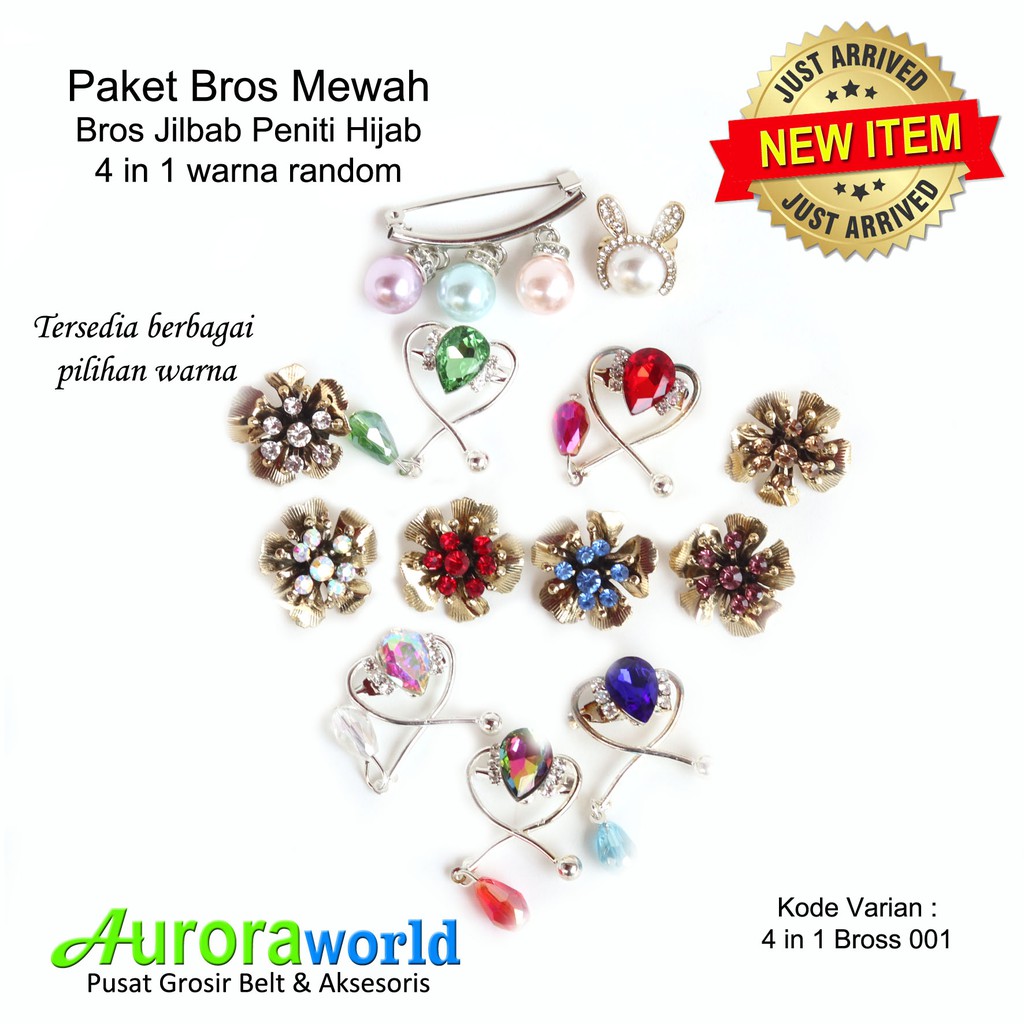 AURORA WORLD PAKET BROS JILBAB PENITI HIJAB MEWAH MODEL TERBARU 1 SET 4