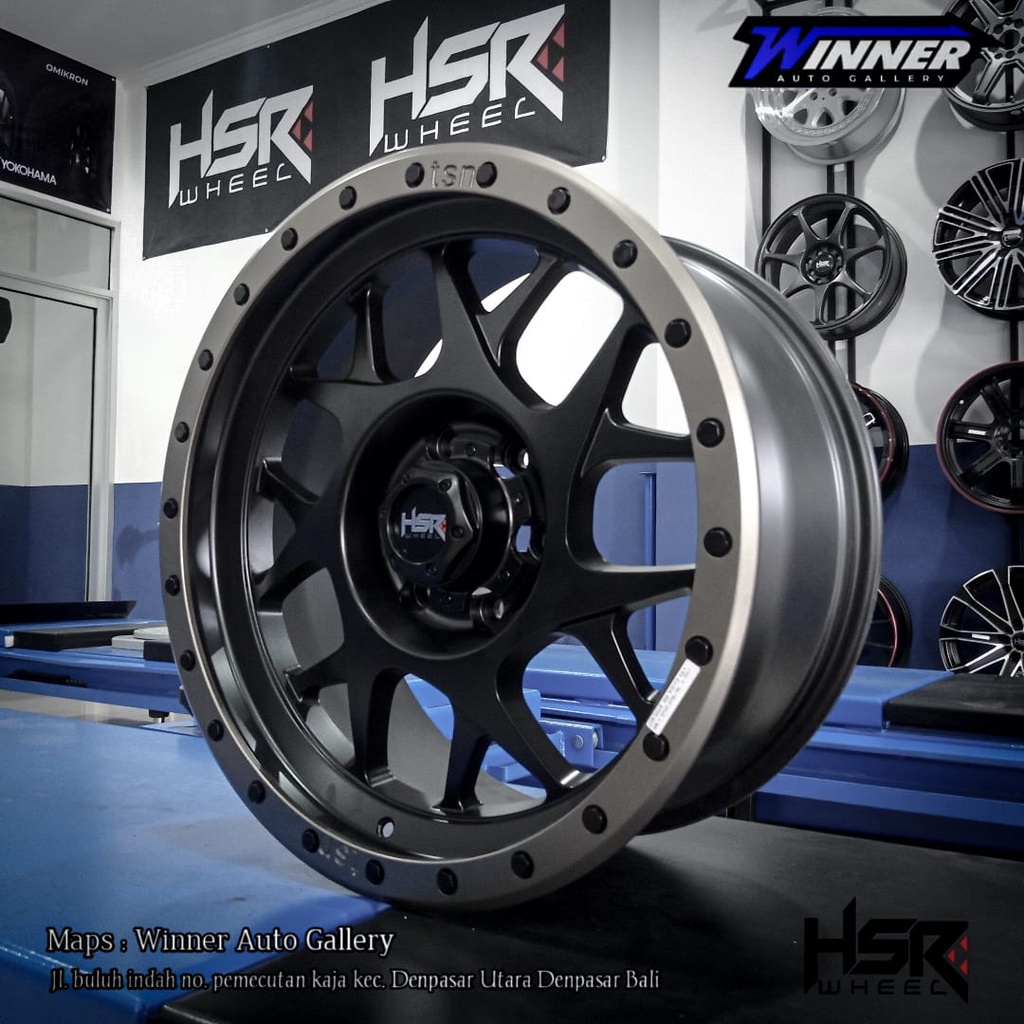 Velg mobil racing ring 20 HSR WHEEL UTA Pelek pajero fortuner colorado