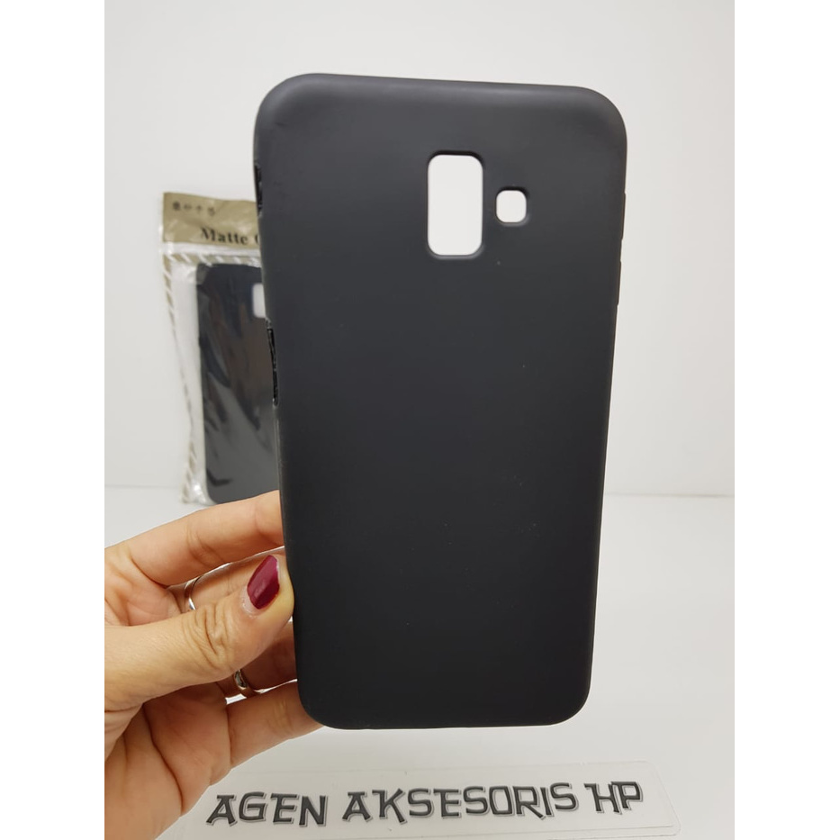 Case HP Slim Black Matte Samsung J6 Plus J6+ J6 Prime 6.0 Soft Kondom HP CasinG