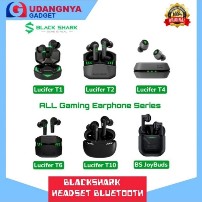 Black Shark Lucifer T1 T2 T4 T6 T10 T14 JoyBuds TWS Earphone Gaming