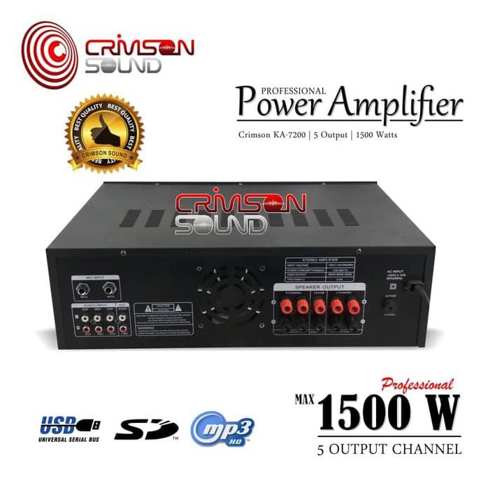 POWER AMPLIFIER CRIMSON 1500 Watt KA-7200
