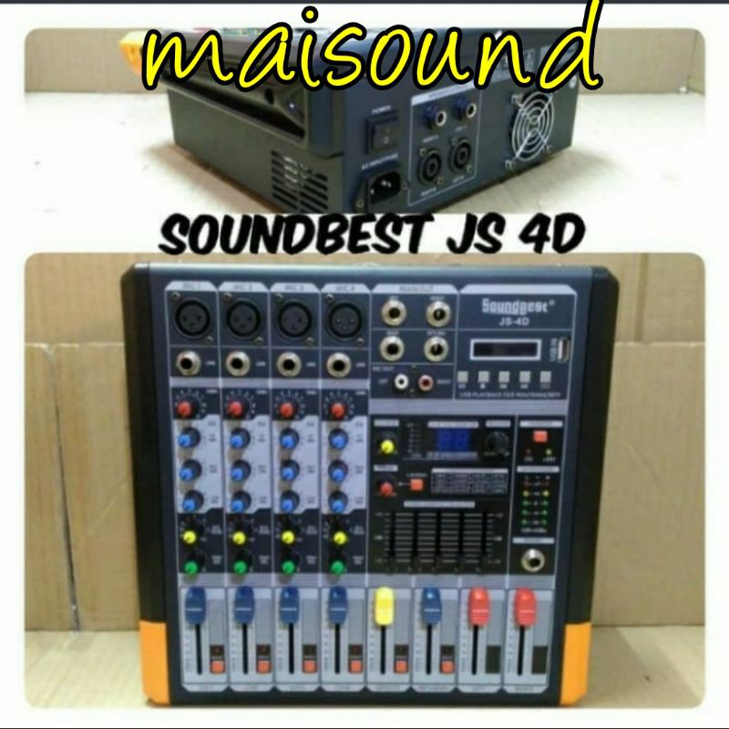 POWER MIXER SOUNDBEST JS4D 4 CHANNEL POWER SOUNDBEST JS 4D ORIGINAL