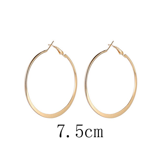 LRC Anting Tusuk Fashion Pure Color Decorated Earrings