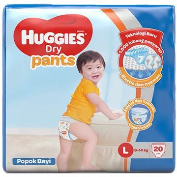 BUY 2 GET 1 FREE Huggies Dry Pants L20 / XL18 - L20
