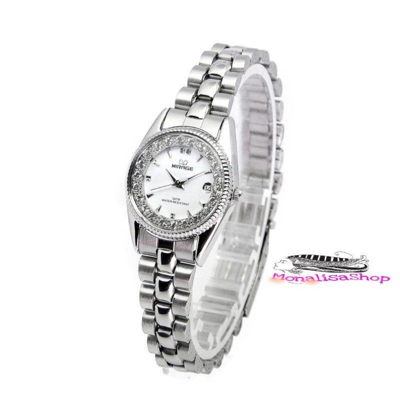 jam tangan wanita Mirage original permata Rx 1580MpH