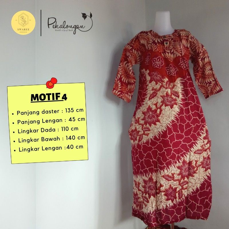 Baju Batik Wanita Daster Murah Batik Pekalongan Daster Rayon Baju Wanita Dewasa Lengan Panjang