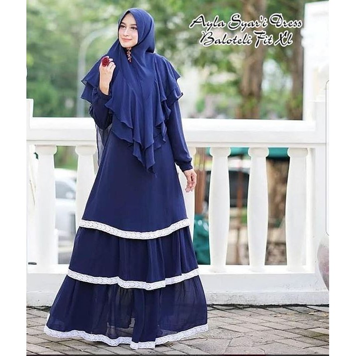 Maxi Dress / Muslim Gamis / Baju Muslim Syari Ayla