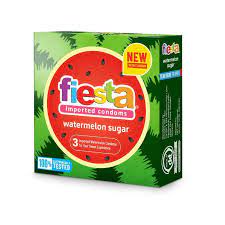 Kondom Fiesta Watermelon Sugar Rasa Semangka Isi 3 Pcs