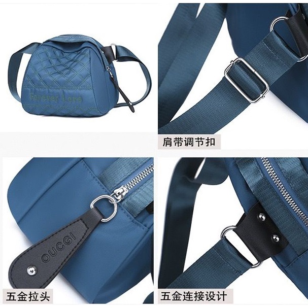 MB Gratis Ongkir (COD) EL6124 Slingbag Puffy Paf Tas Selempang Wanita Mini 6124