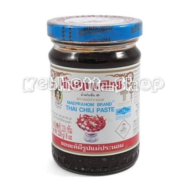 

Maepranom Brand Thai Chilli Paste Sauce 228gr | Mae Pranom Pasta Sambal Ala Thailand