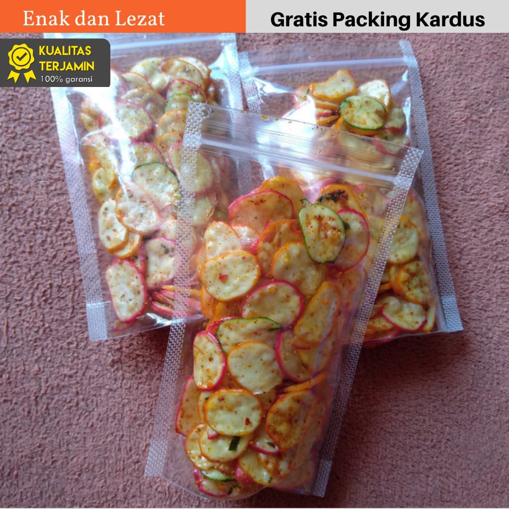 

SNACK MAKANAN RINGAN [125g] Kerupuk Seblak Bantet / Seblak Kering Cikur Daun Jeruk / Cemilan PEDAS