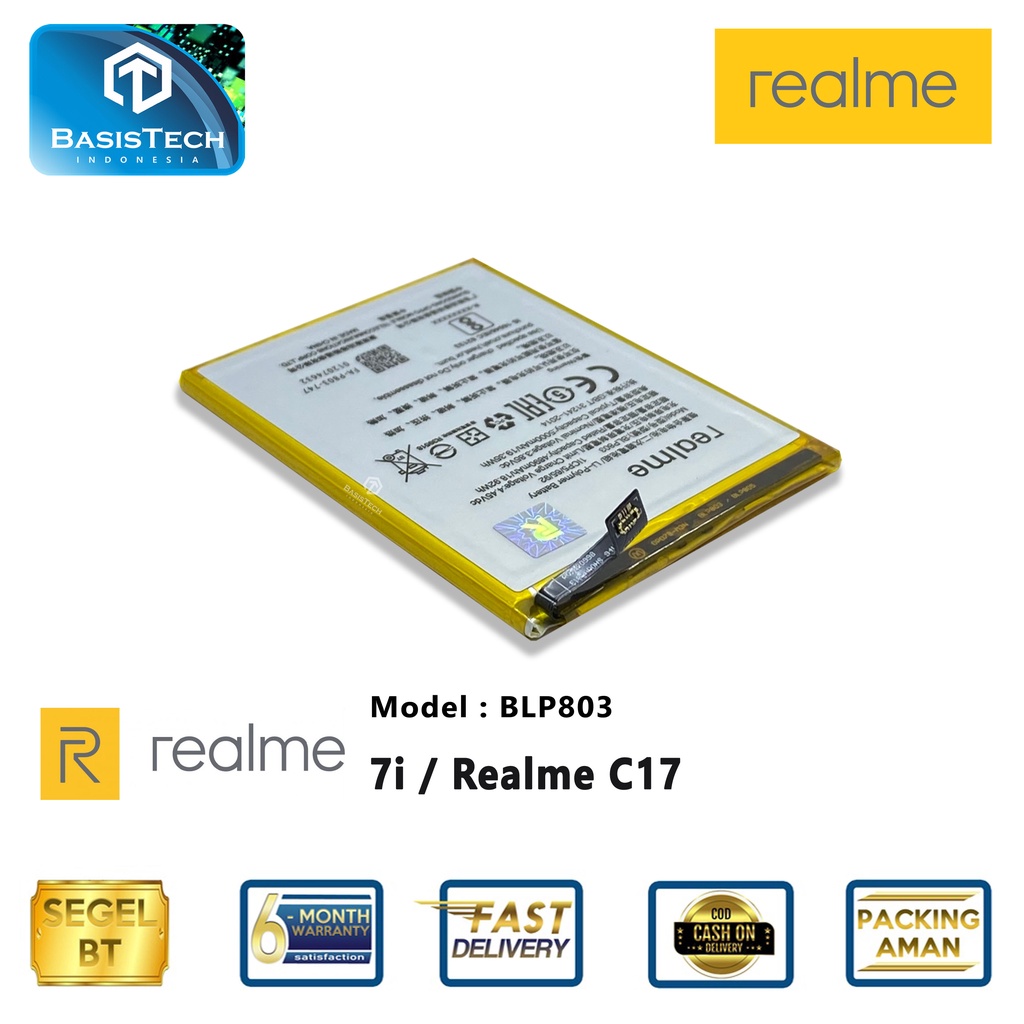 BATERAI REALME 7i - REALME C17 BLP803 - ORI99 - GOOD QUALITY