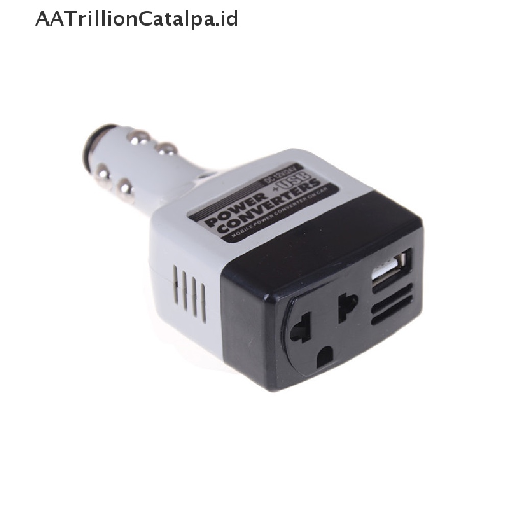 Adapter Converter Inverter DC 12V / 24V Ke AC 220V Untuk Mobil Power