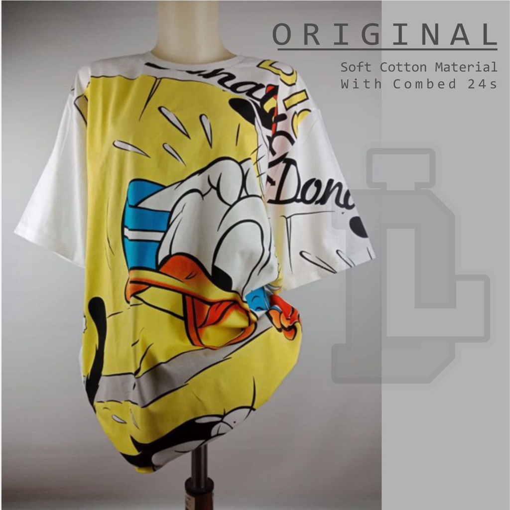 Kaos Oversize Wanita Donald Duck zara Kaos Disney kaos wanita T-Shirt unisex