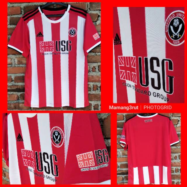 Jersey Baju Bola Sheffield United Home 2019-2020 Grade Orii
