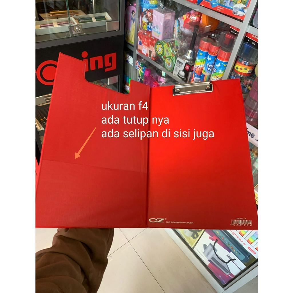 

papan dada tutup clipboard oz F4 cover sintetis idem bantex papan ujian