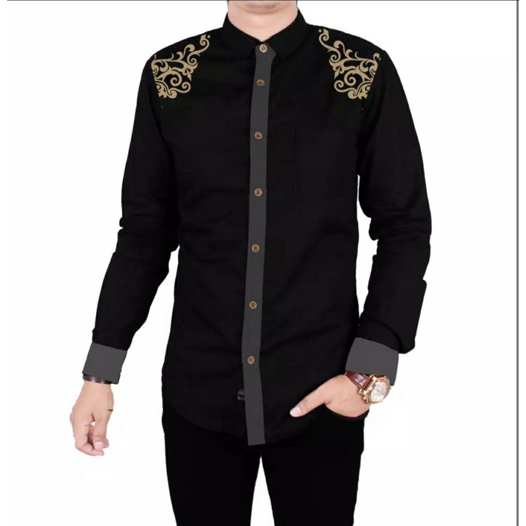 COD//kemeja pria terbaru kemeja koko jony keren size L,XL,XXL kemeja terlaris fashion pria terbaru kemeja kekinian - covid.fashion