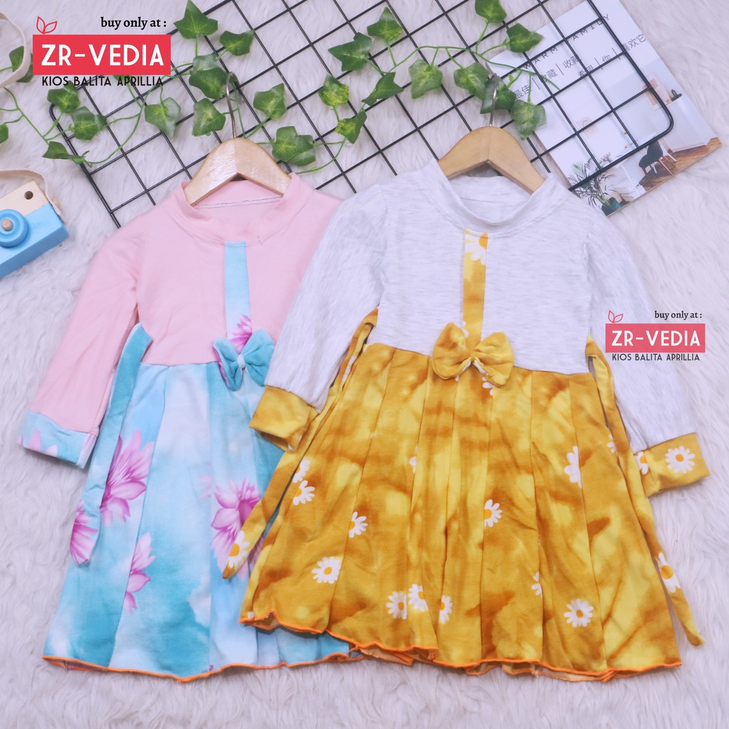Gamis Bayi Annisa uk 3-18 Bulan / Baju Baby Cewek Pakaian Muslim Dress Panjang Anak Perempuan Murah