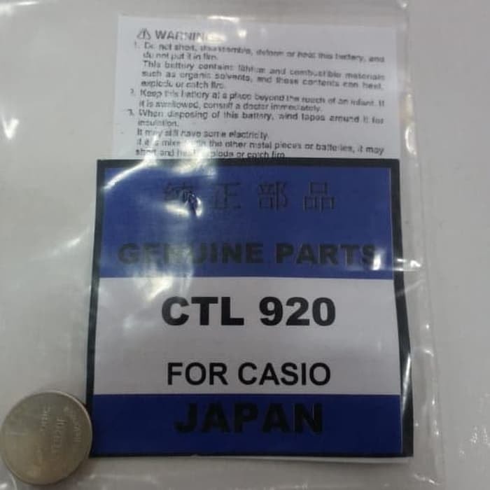 Promo Batre Replacement Baterai battery Casio CTL 920 CTL920 CTL-920F