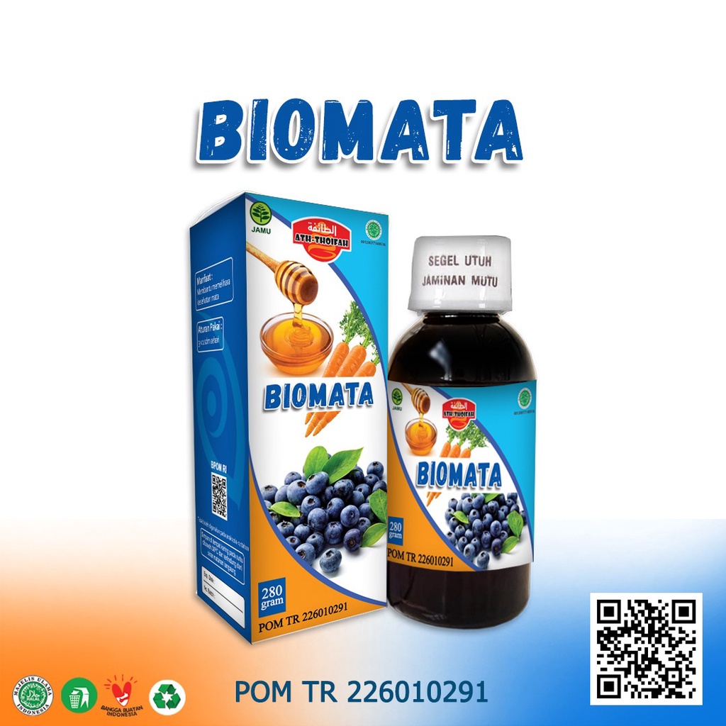 BIOMATA - Madu Herbal Untuk Nutrisi dan Terapi Gangguan Kesehatan Mata Original BPOM