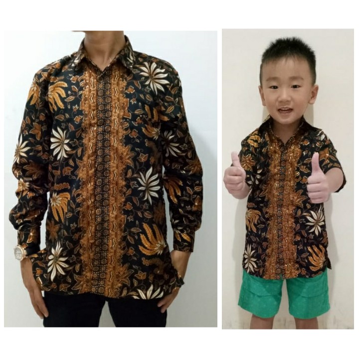 SB Collection Couple Dadboy Matthew Atasan Kemeja Batik Casual Anak Dan Ayah Pria