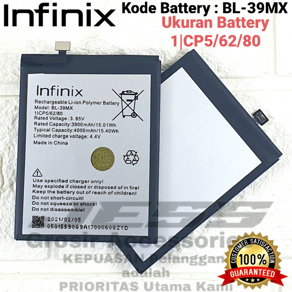 Baterai Battery Original INFINIX S5 Pro - X660 - X660B Kode Batre Infinix BL-39MX BL39MX