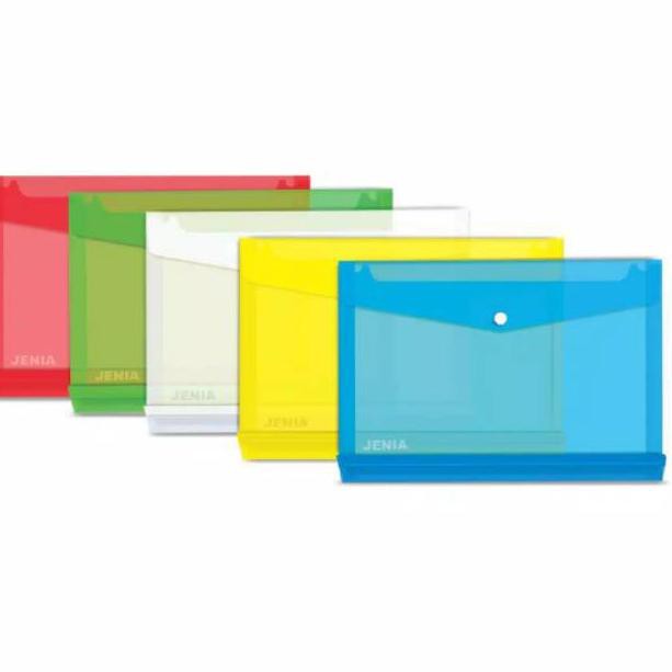 

[Star MaLL FR 27Ma0Bk] Map Kancing Plastik Punggung Folio Tipis - 1 Lusin ㊓