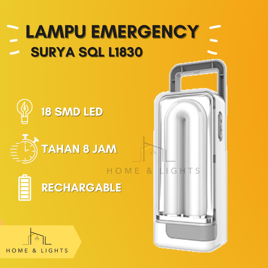 Lampu Emergency Surya SQL L1830