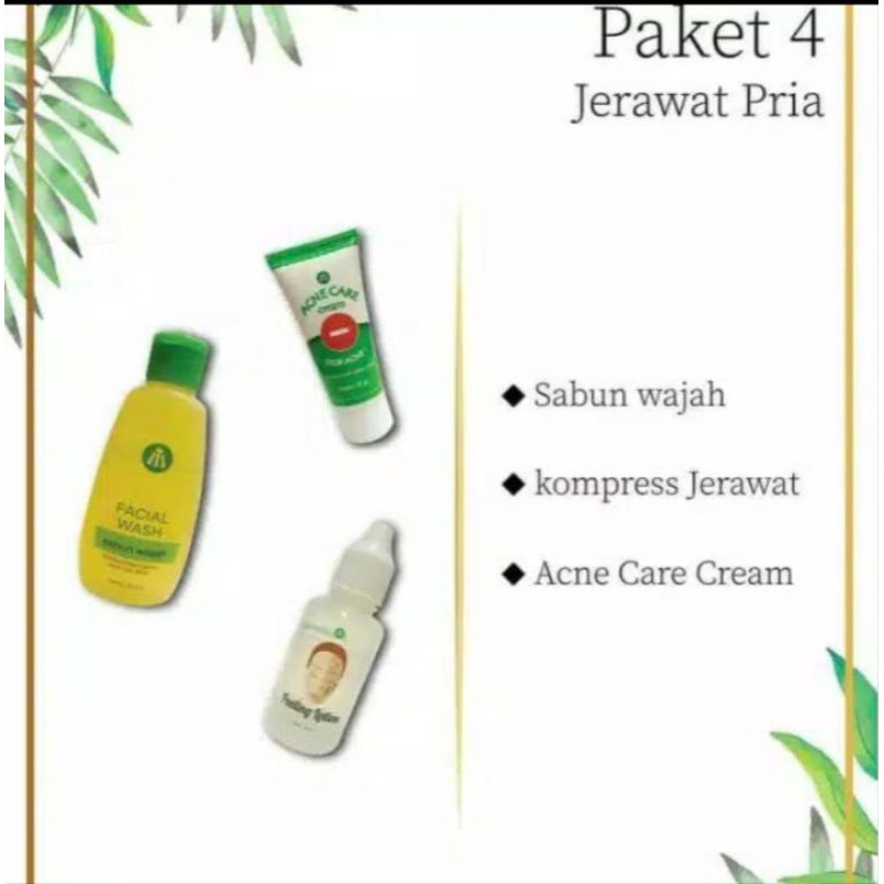 lis skincare paket jerawat pria