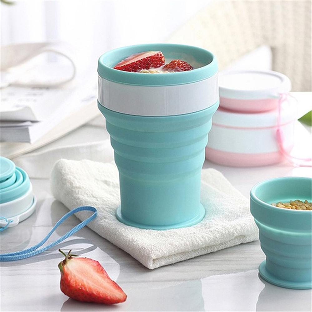 Suyo100 /200/350ml Collapsible Silicone Cup Camping Telescopic Travel Supplies Mug Minum Lipat