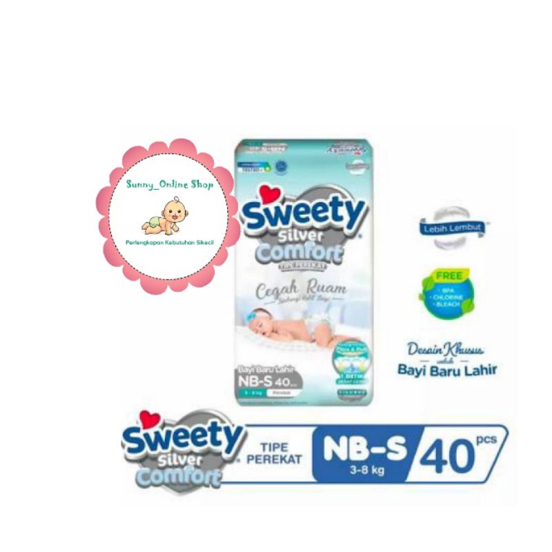 SWEETY Popok Silver Comfort NB-S