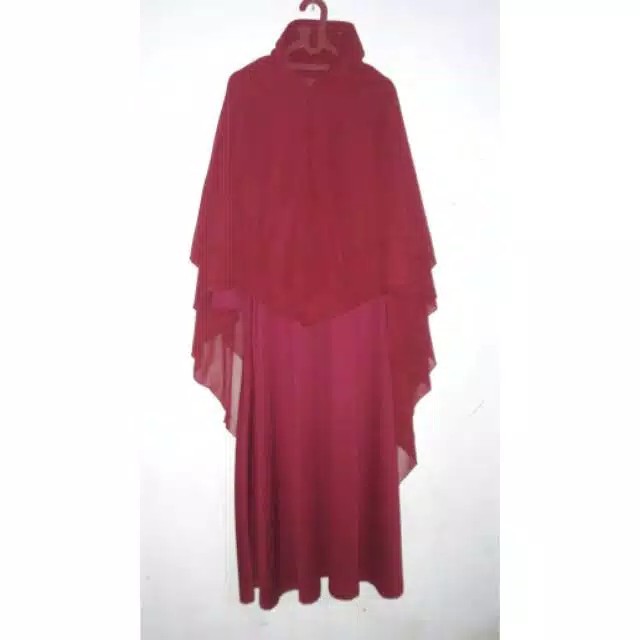 Gamis Syar'i Koshibo Maroon.