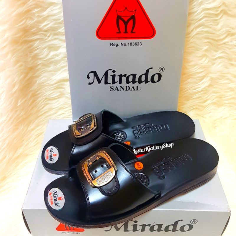 {STOK BARU} GRATIS ONGKIR SANDAL PRIA KULIT ASLI MIRADO