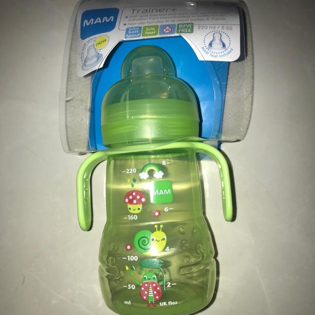 Botol susu MAM trainer spout + teat 220ml-Green