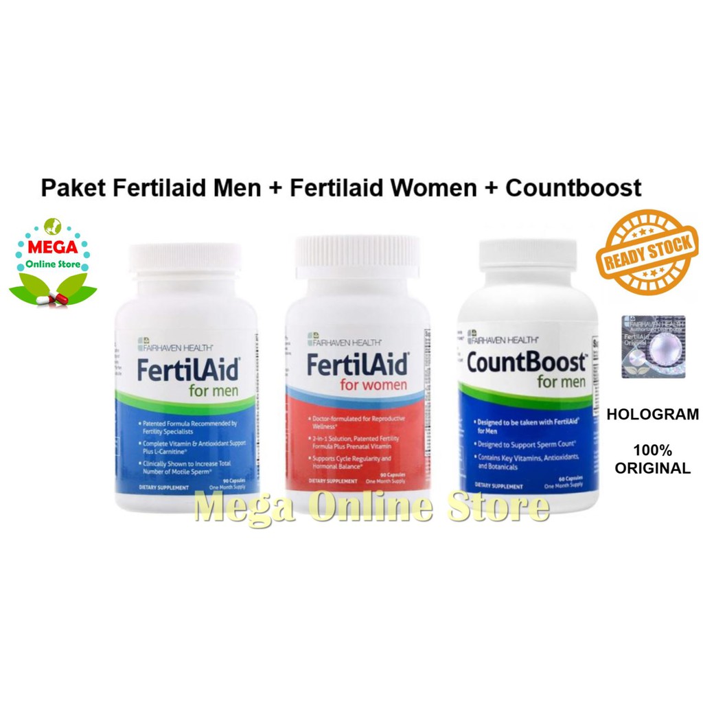 Fertilaid for Men + Fertilaid for Women + Countboost